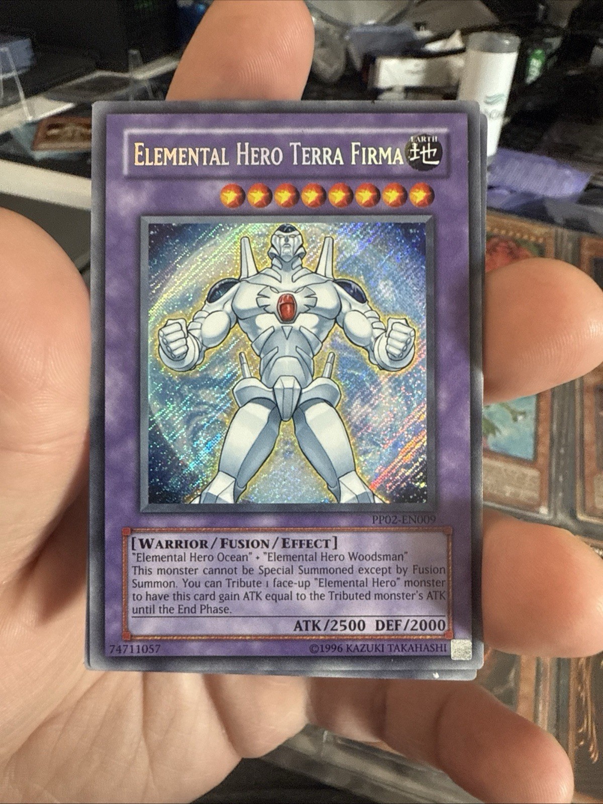 Konami Yu-Gi-Oh! Elemental Hero Terra Firma PP02-EN009 Secret Rare Holo EN