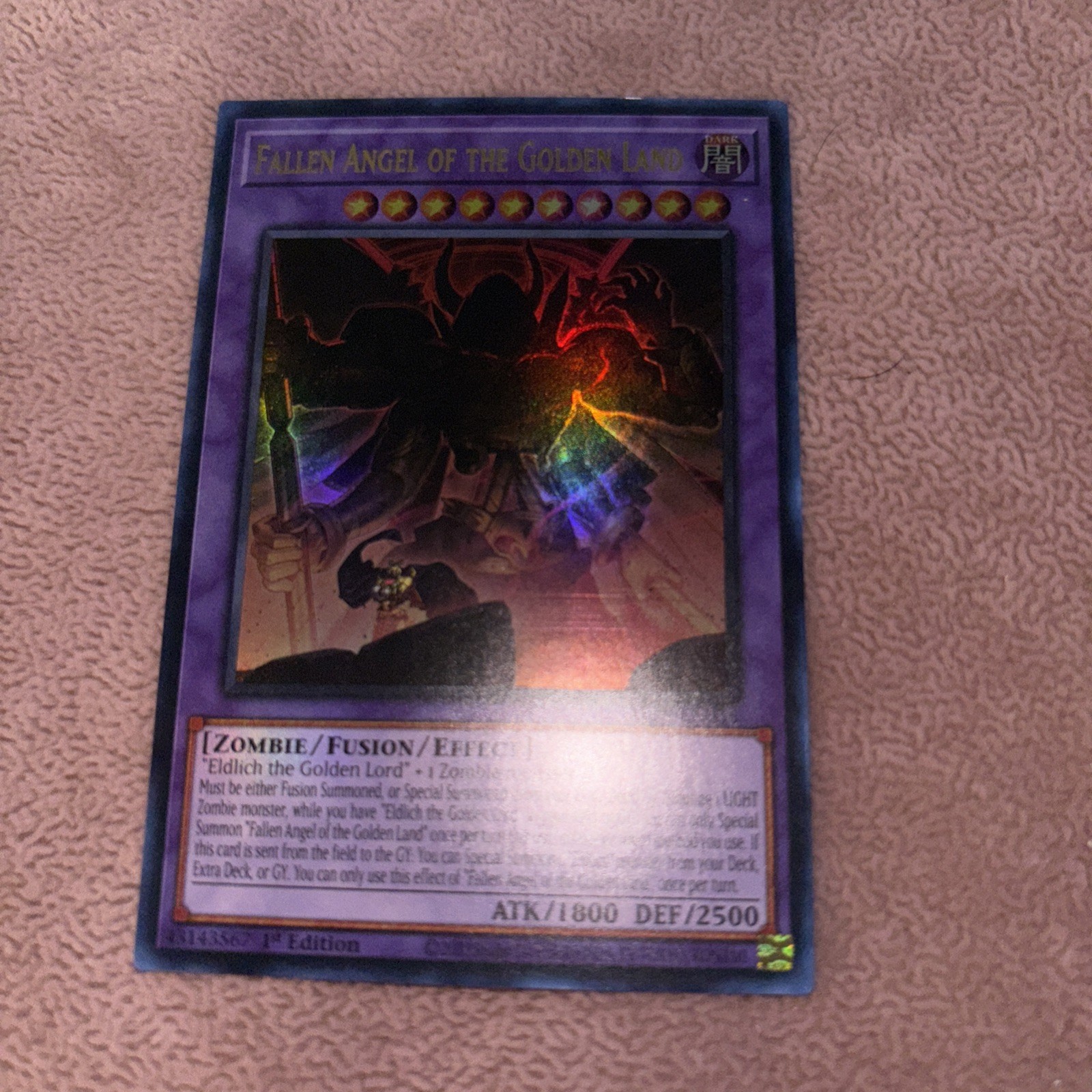 Fallen Angel Of The Golden Land Ultra Rare