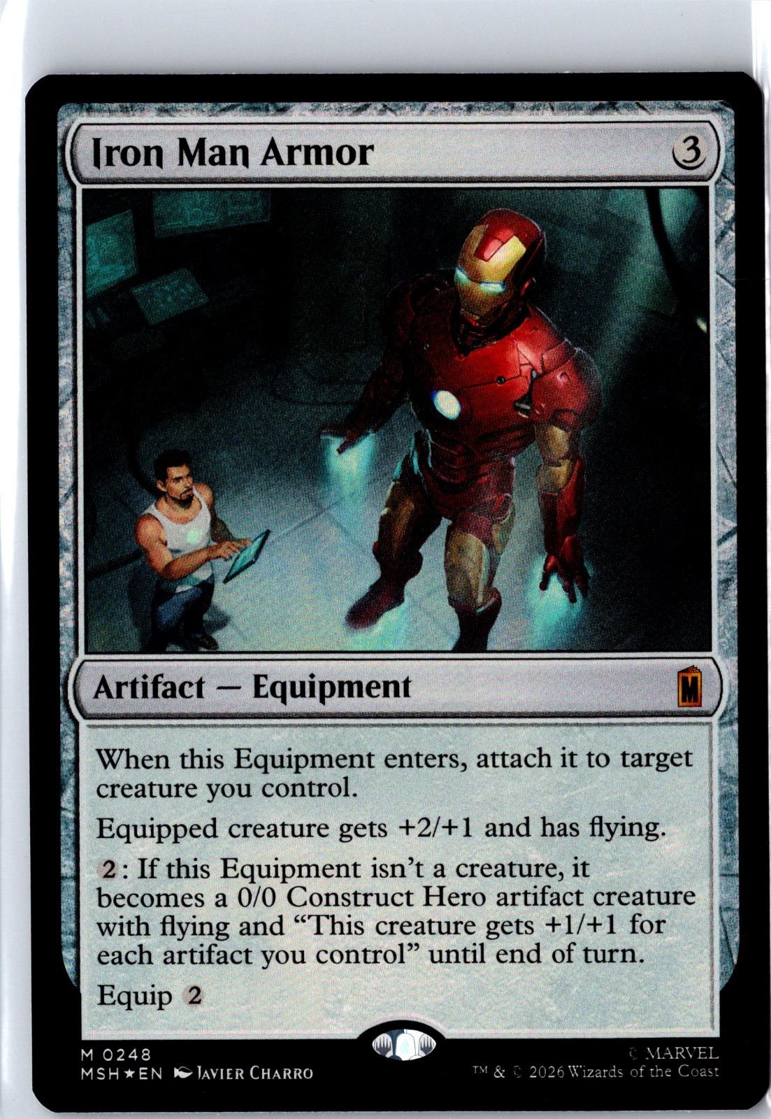 Iron Man Armor 248 Mythic Marvel Super Heroes Magic: The Gathering Foil NM MTG