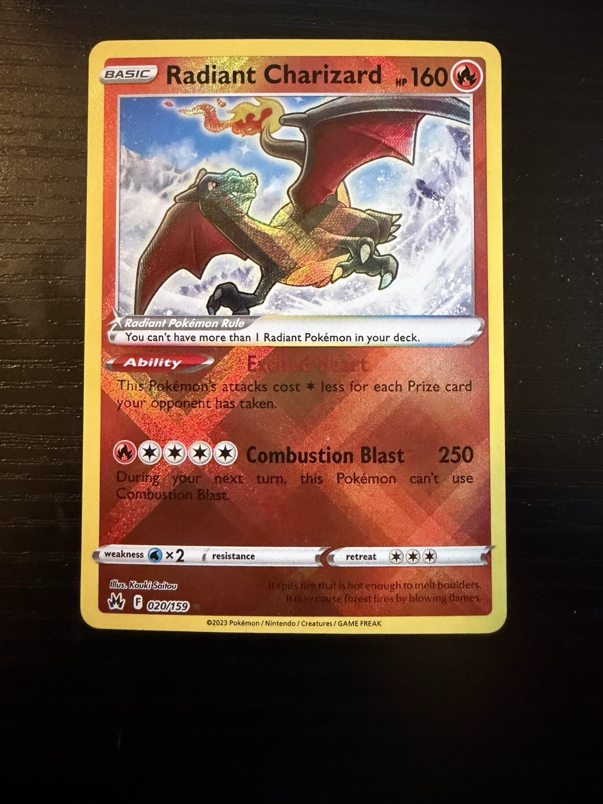 Radiant Charizard 020/159 SWSH: Crown Zenith Holo