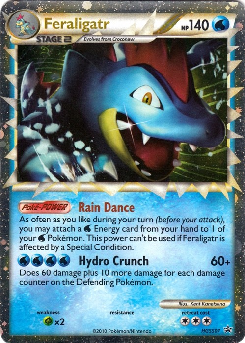 Pokémon TCG – Feraligatr – HGSS07 – Holo – HeartGold & SoulSilver [Light Play]