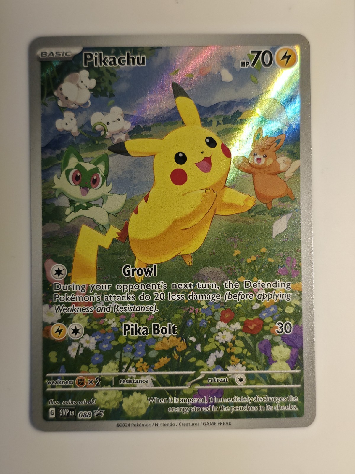 Pikachu 088 Sv: Scarlet & Violet Promo Cards Holo