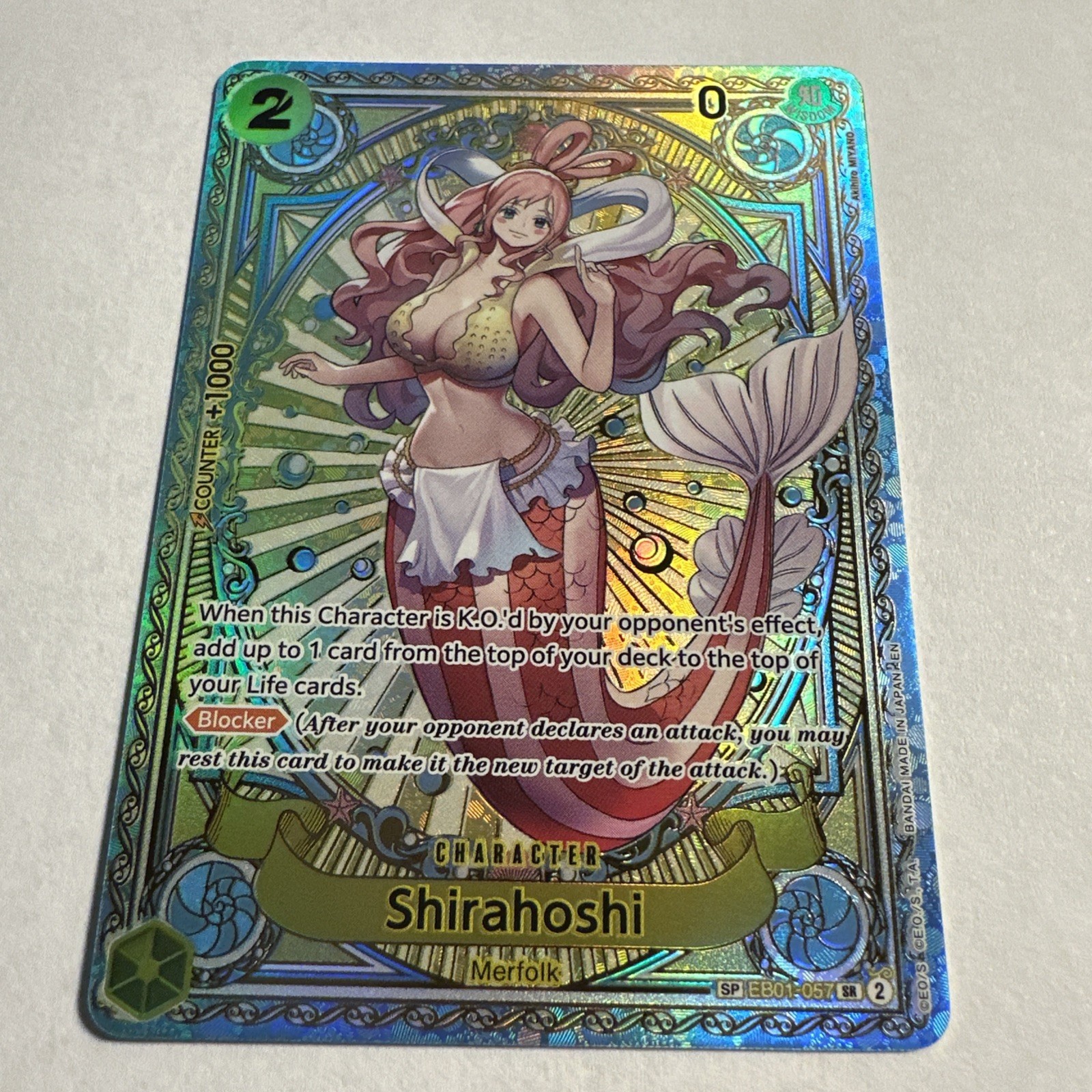 Shirahoshi SP EB01057 OP11 A Fist of Divine Speed One Piece TCG English G2U