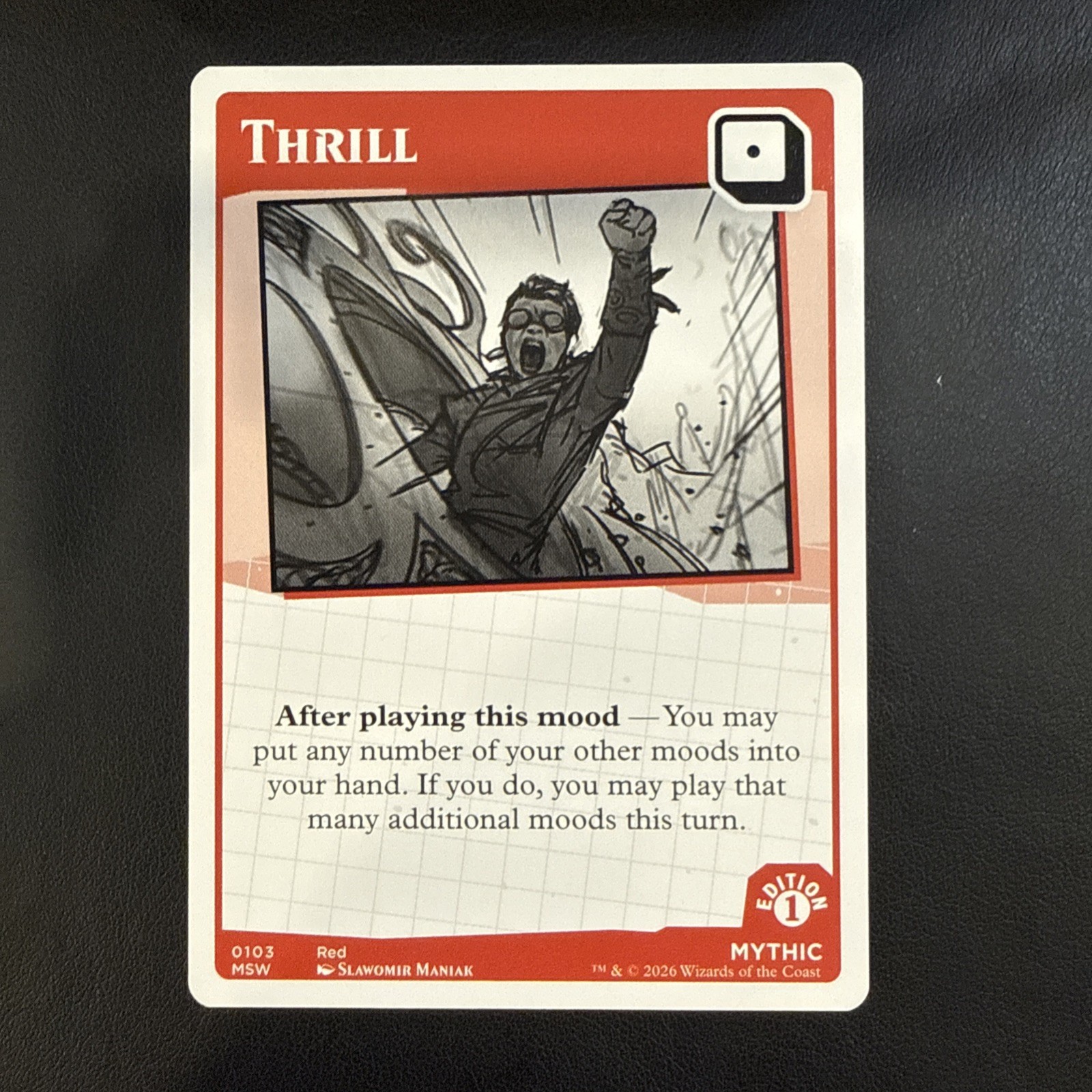 Mood Swings Thrill 0103 MSW Mythic Rare 1st Edition Mark Rosewater TCG WOTC