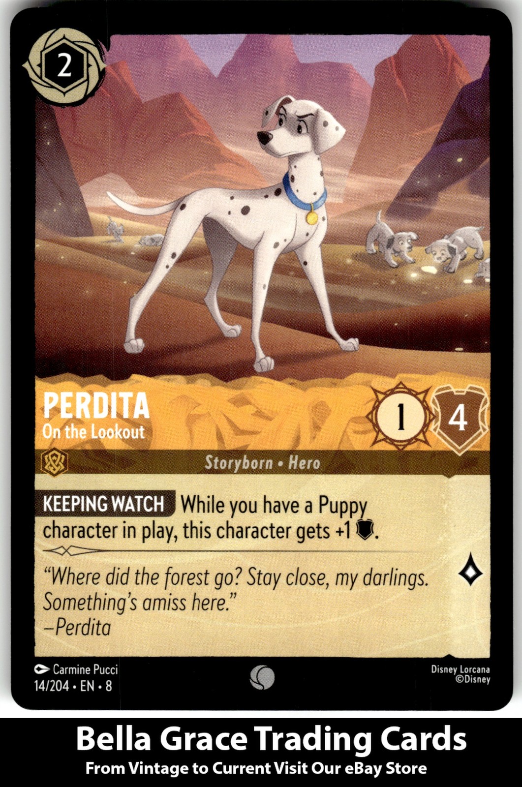 Perdita #14/204 Reign of Jafar Disney lorcana Common