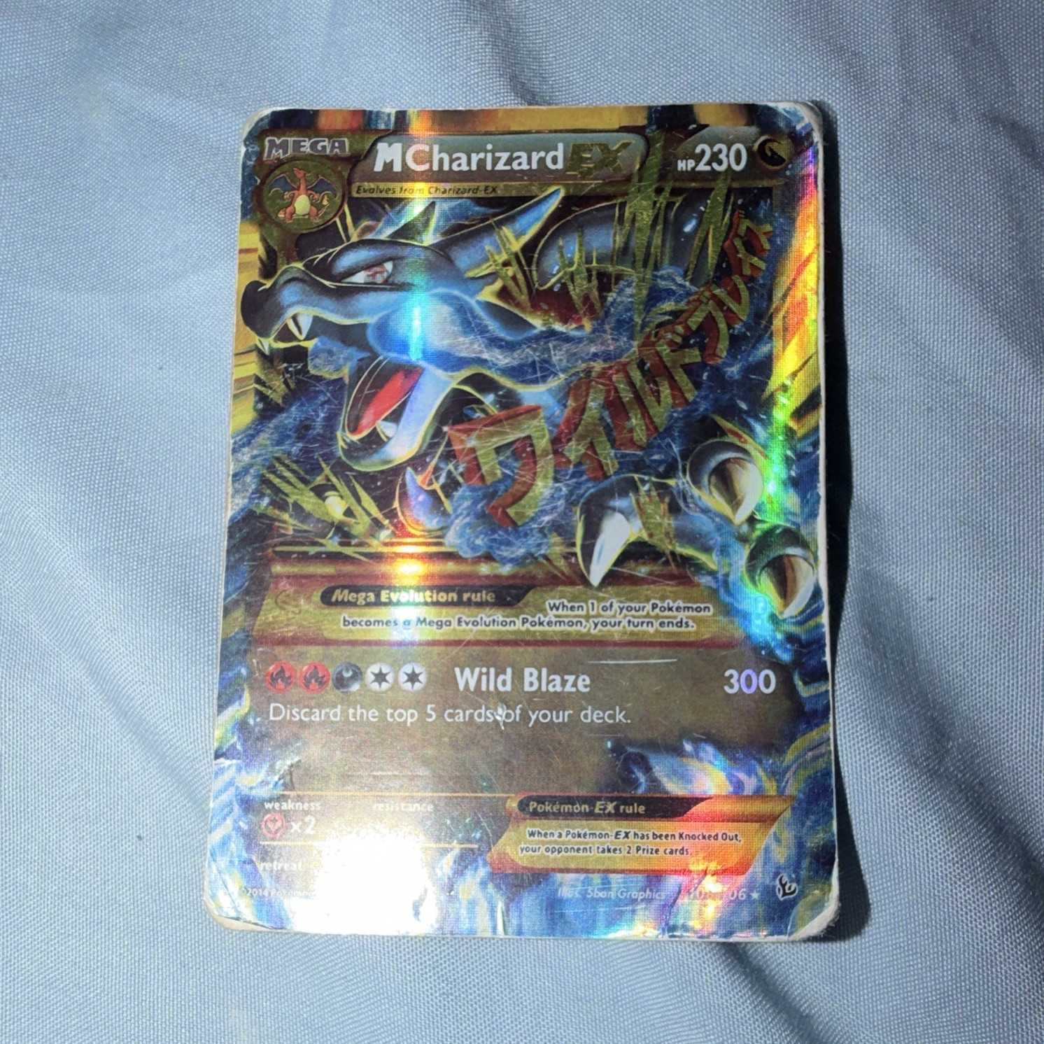 Pokémon TCG M Charizard EX 108/106 Flashfire Ultra Rare Full Art Holo 2014