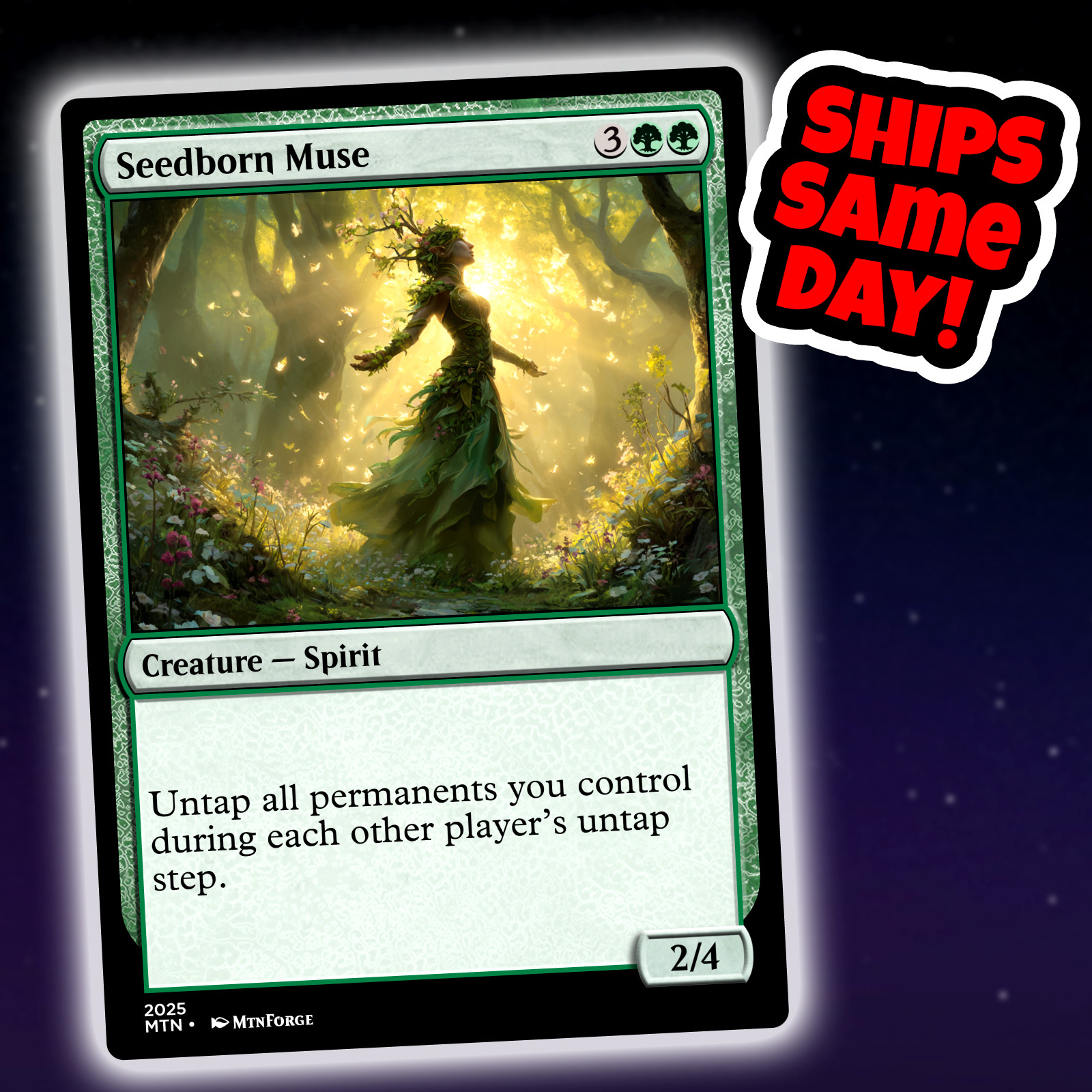 Seedborn Muse – Custom Art Magic: The Gathering Playtest Card – Commander EDH