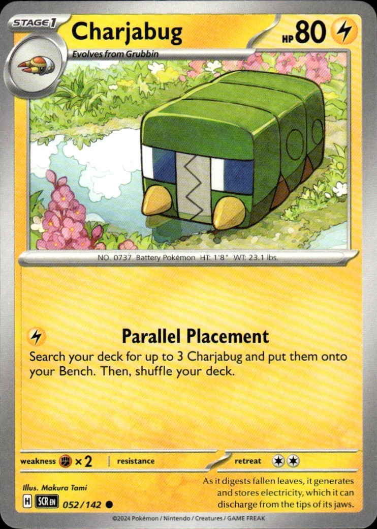 Charjabug 52/142 Stellar Crown C NM Makura Tami Pokemon