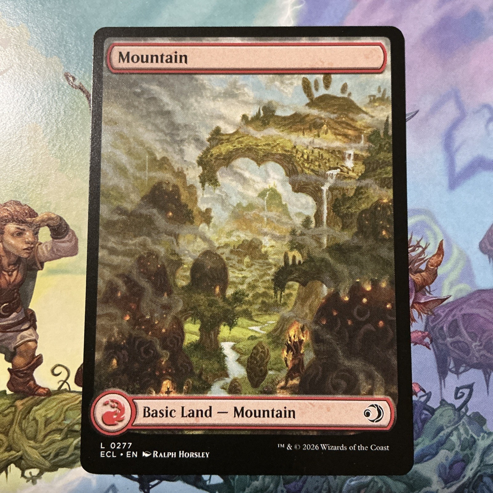 Mountain (0277) Lorwyn Eclipsed Regular Basic Full Art Land MTG NP