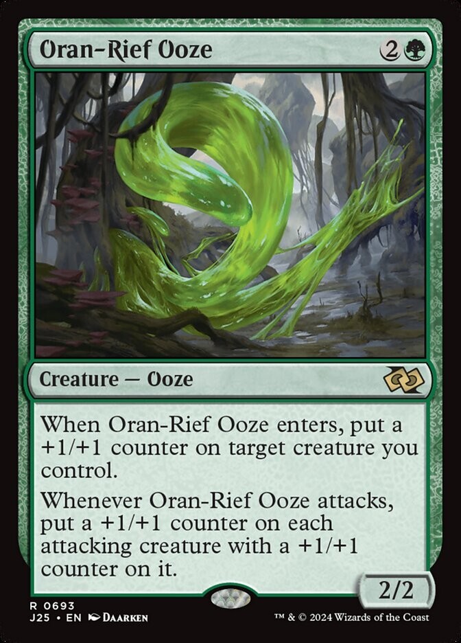 Oran-Rief Ooze 0693 Non Foil Rare Foundations Jumpstart MTG NM