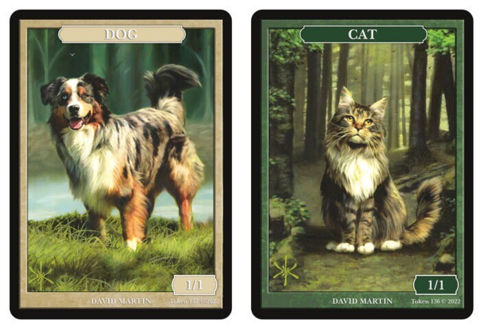 Dog & Cat Tokens David Martin MTG Magic the Gathering