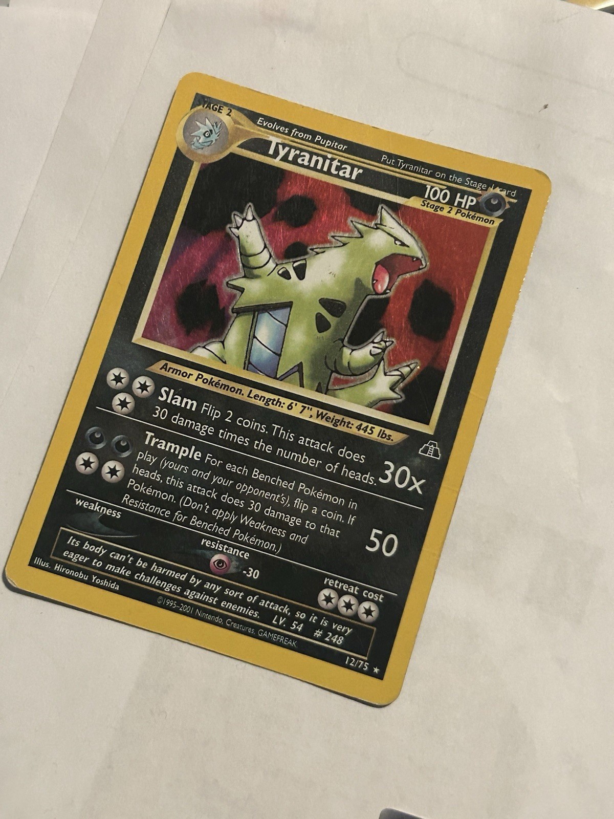 Tyranitar 12/75 Neo Discovery Holo