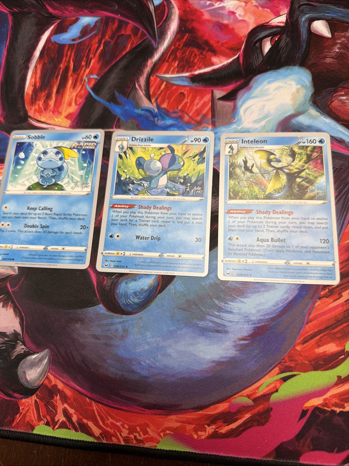 Inteleon Evolution W Sobble, Drizzile 2022 World Championships 058/202 Pokemon