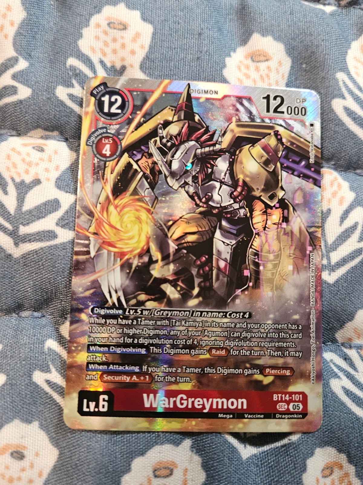 WarGreymon Foil – BT14-101 NM – Digimon TCG