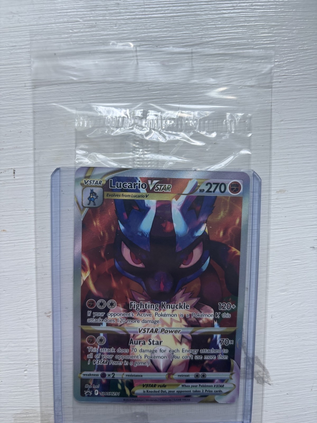 Lucario VSTAR SWSH291 SWSH: Sword & Shield Promo Card Holo *UNOPENED SEALED*