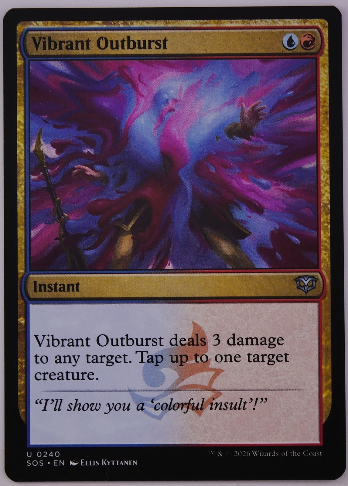 Vibrant Outburst SOS 240 MTG Burn Tempo Removal