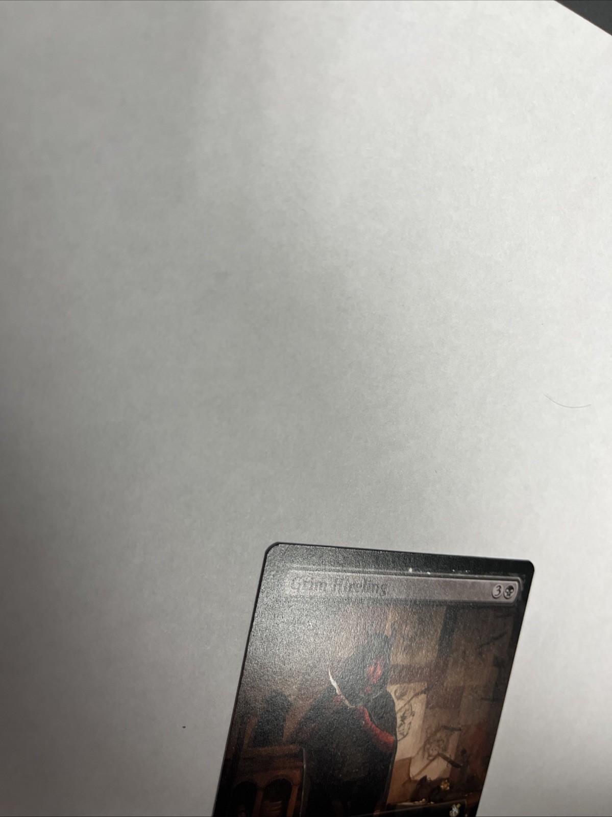 Grim Hireling Extended Art Nonfoil Card #294 MTG LP