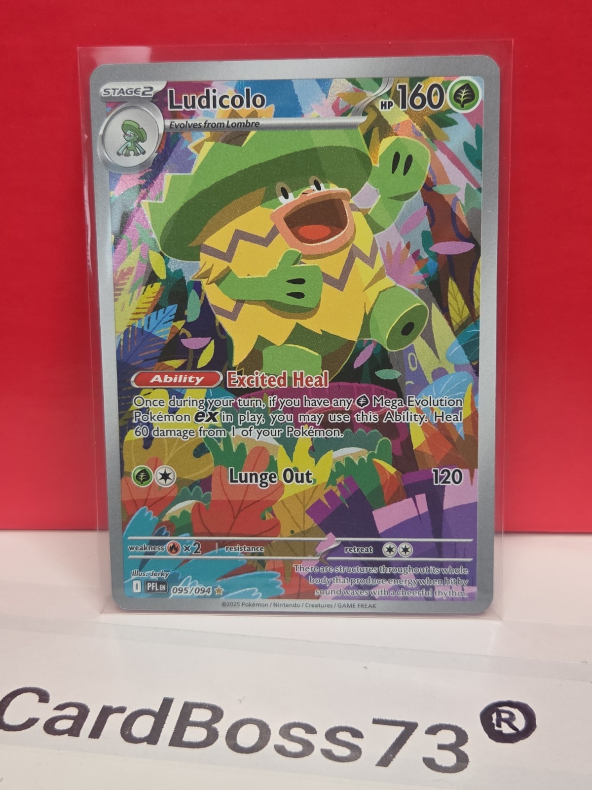 Ludicolo 095/094 Me02: Phantasmal Flames Holo