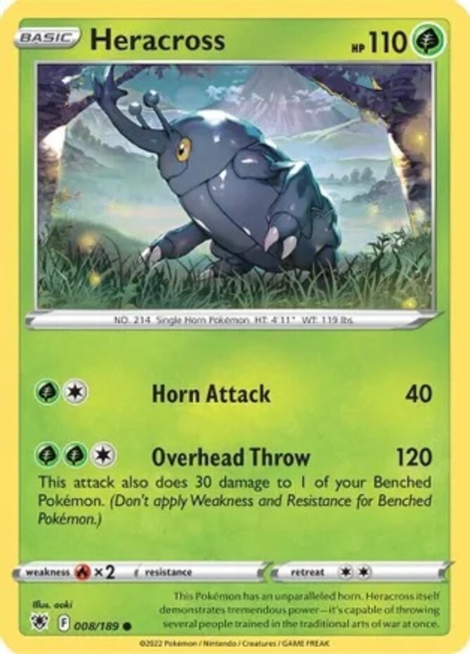 Heracross – 008/189 – Common – Near Mint