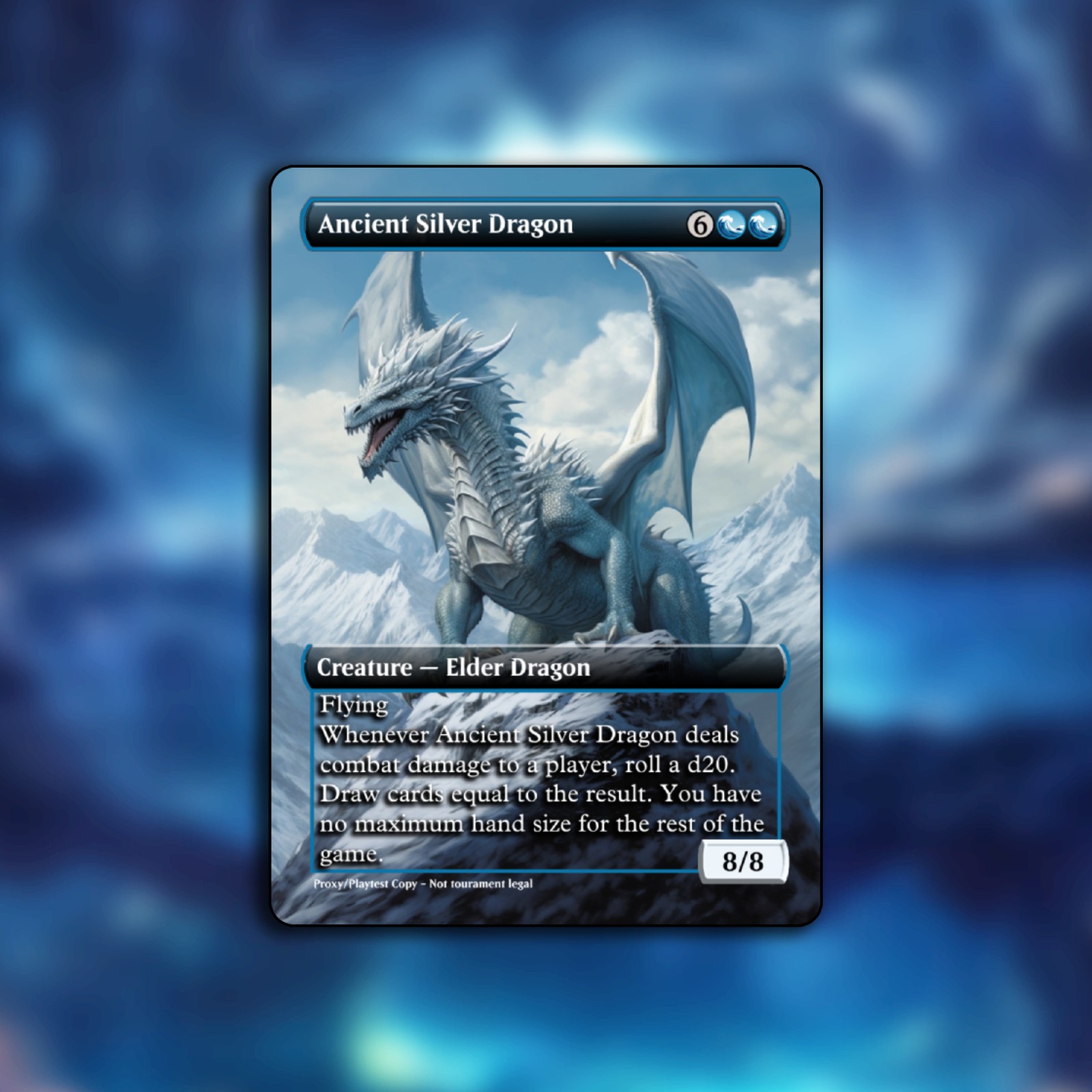 Ancient Bronze Dragon MTG Playtest Custom Alt Art Card For Commander