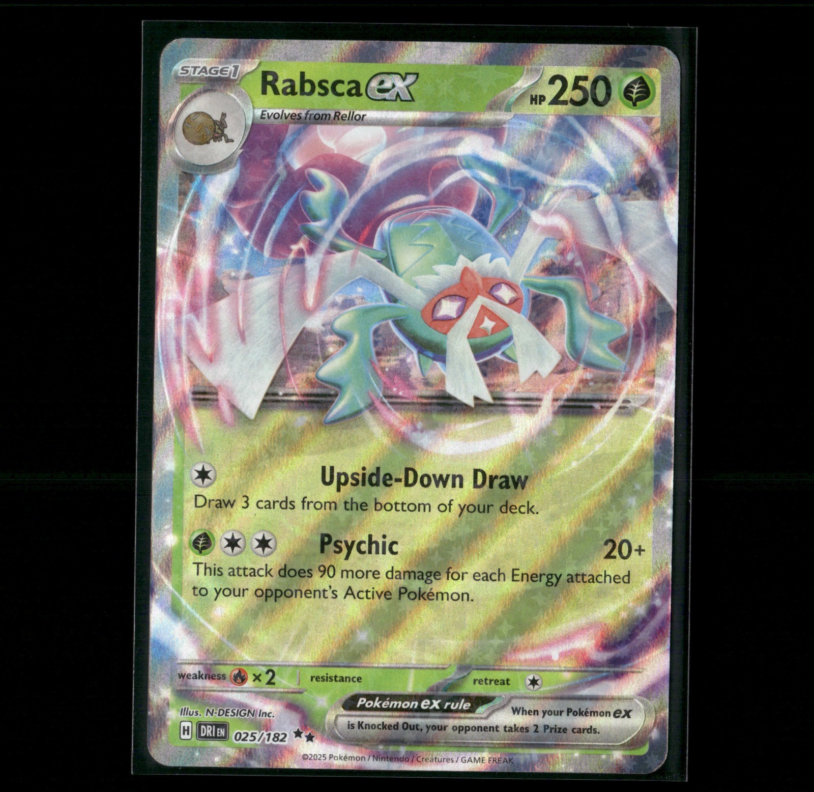 Rabsca ex Double Rare #025/182 SV10: Destined Rivals 2025 LP N-DESIGN Inc