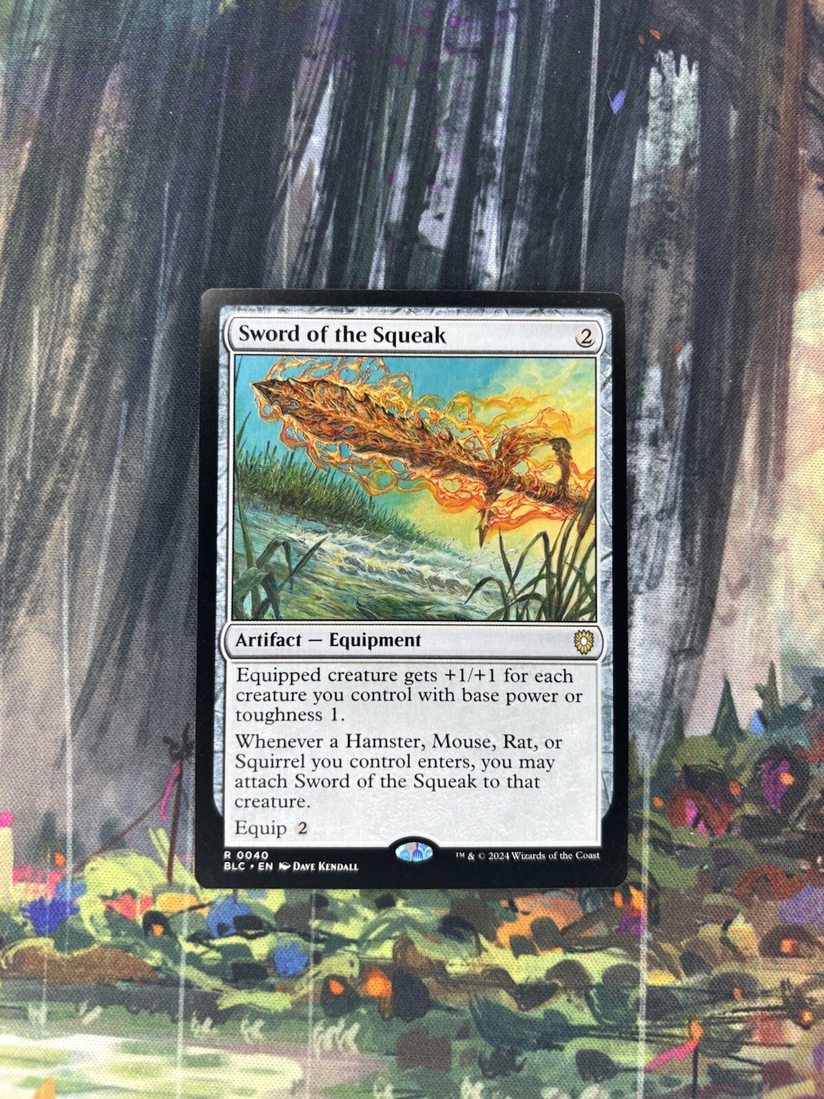 MTG – Sword of the Squeak Commander: Bloomburrow BLC #40 Rare NM BLB