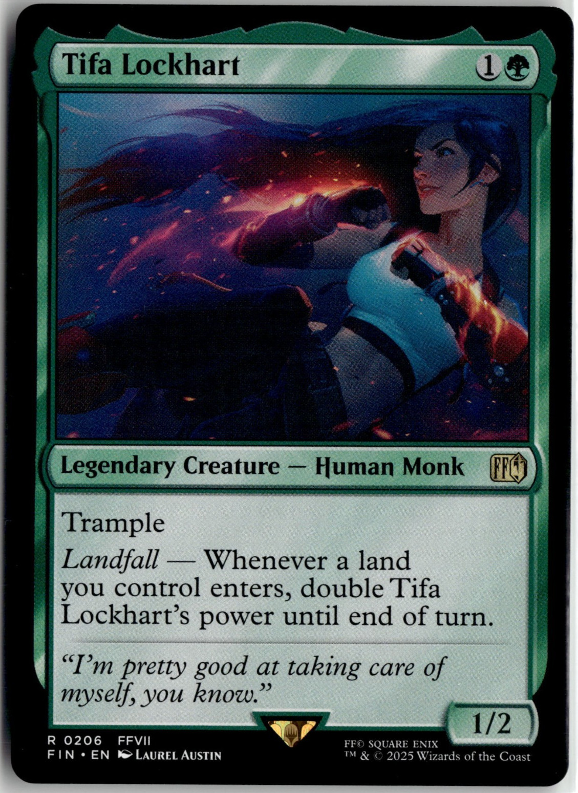 Tifa Lockhart 0206 Final Fantasy FF MTG Magic The Gathering Card NM