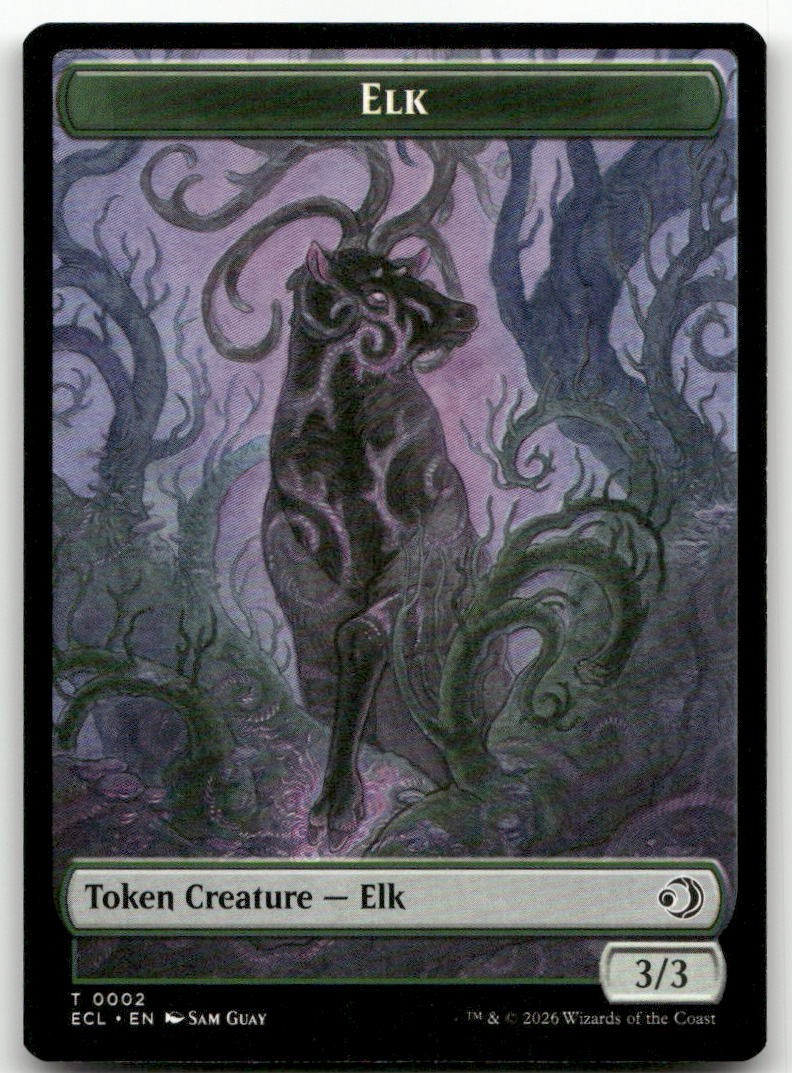 Elk // Mutavault Double-Sided Token #2 // 11 (NM) Lorwyn Eclipsed ECL Magic MTG