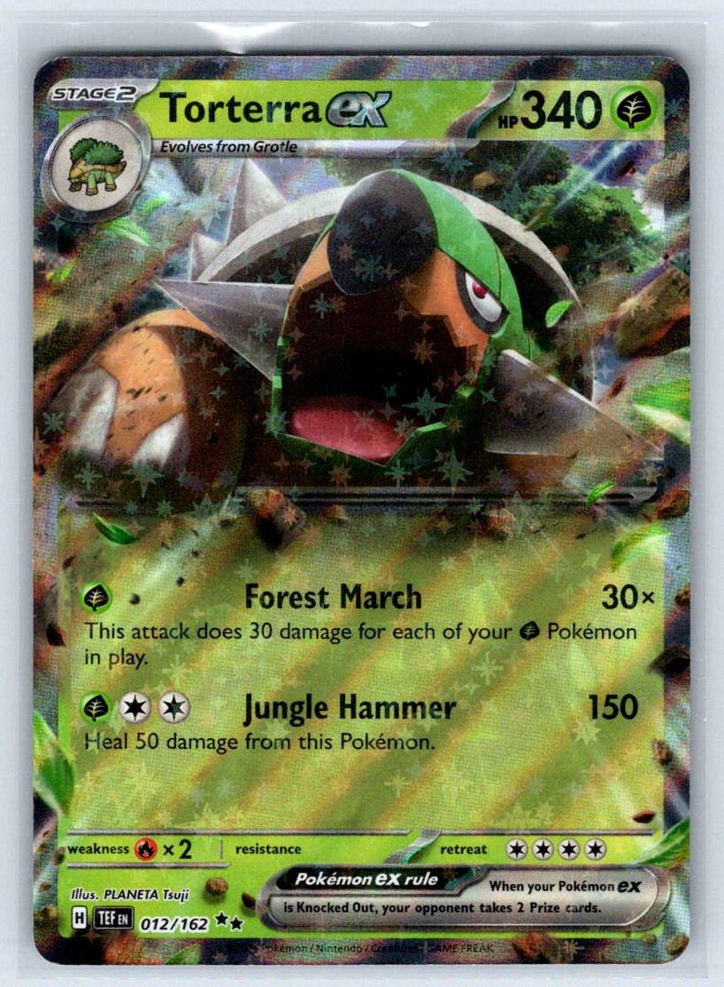 Torterra ex SV05: Temporal Forces TEF 012/162 Holofoil NM PLANETA Tsuji