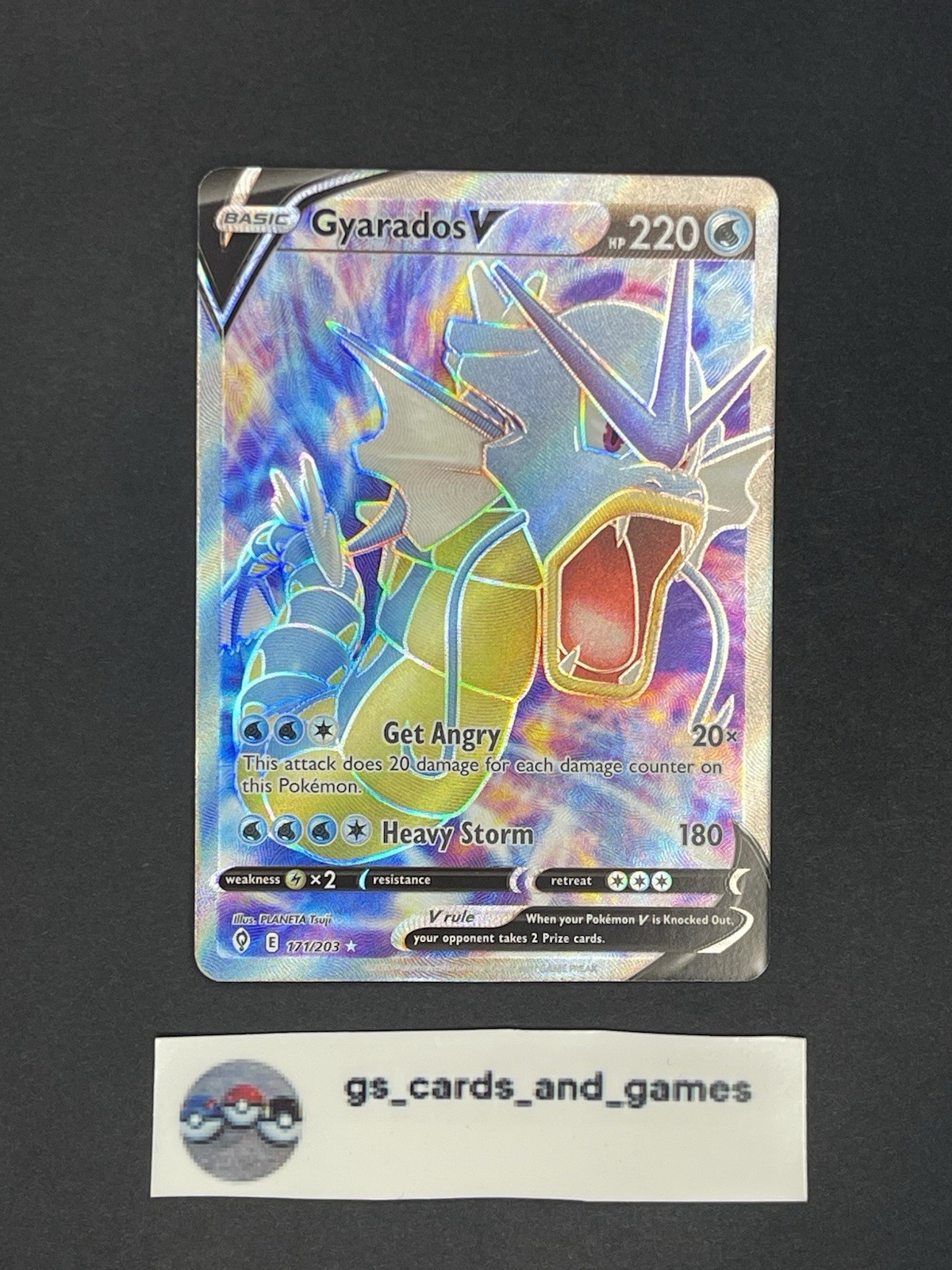 Gyarados V 171/203 Full Art – SwSh07: Evolving Skies – Pokemon TCG