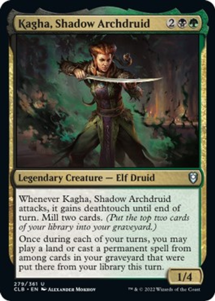 NM – Kagha, Shadow Archdruid [CLB – 279] Commander Legends: Battle for Baldur…