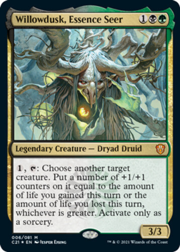 x1 Willowdusk, Essence Seer – Foil M MTG Commander 2021 M/NM, English