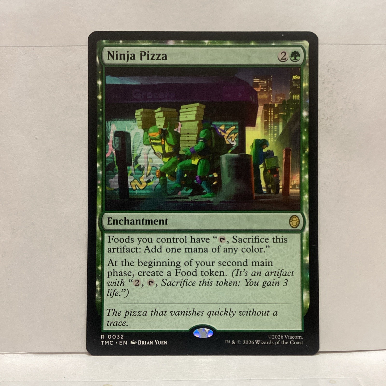 MTG Ninja Pizza Magic: The Gathering Teenage Mutant Ninja Turtles Rare #0032