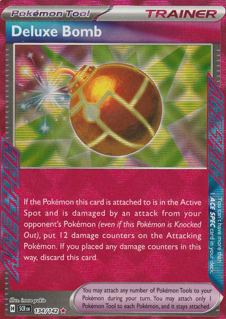 Deluxe Bomb Holo ACE SPEC Rare SV07: Stellar Crown 134/142 NM