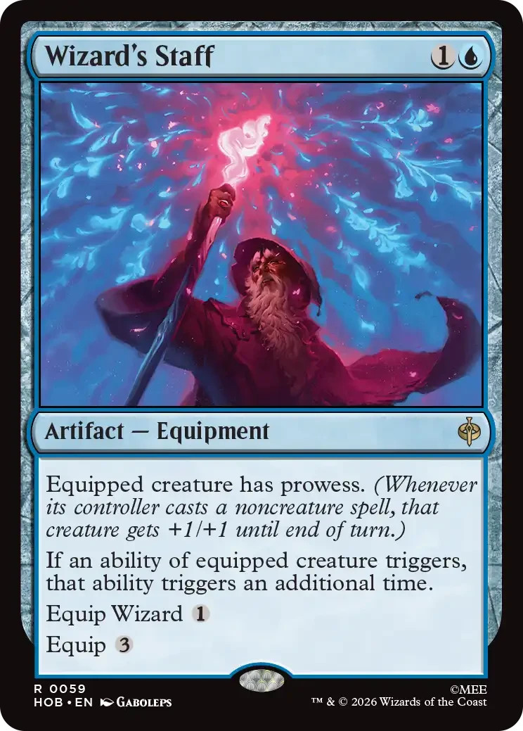 Wizard’s Staff – MtG The Hobbit – NM