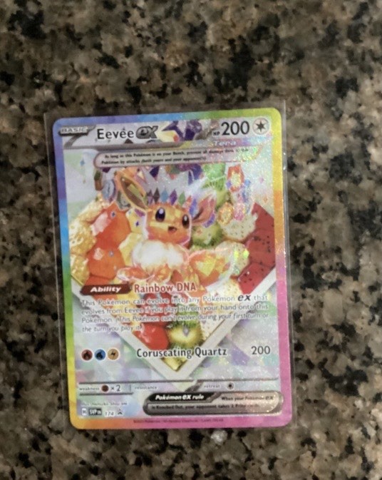 Pokémon TCG Eevee EX 174 Prismatic Evolutions SPC Promo Card (NM Condition)