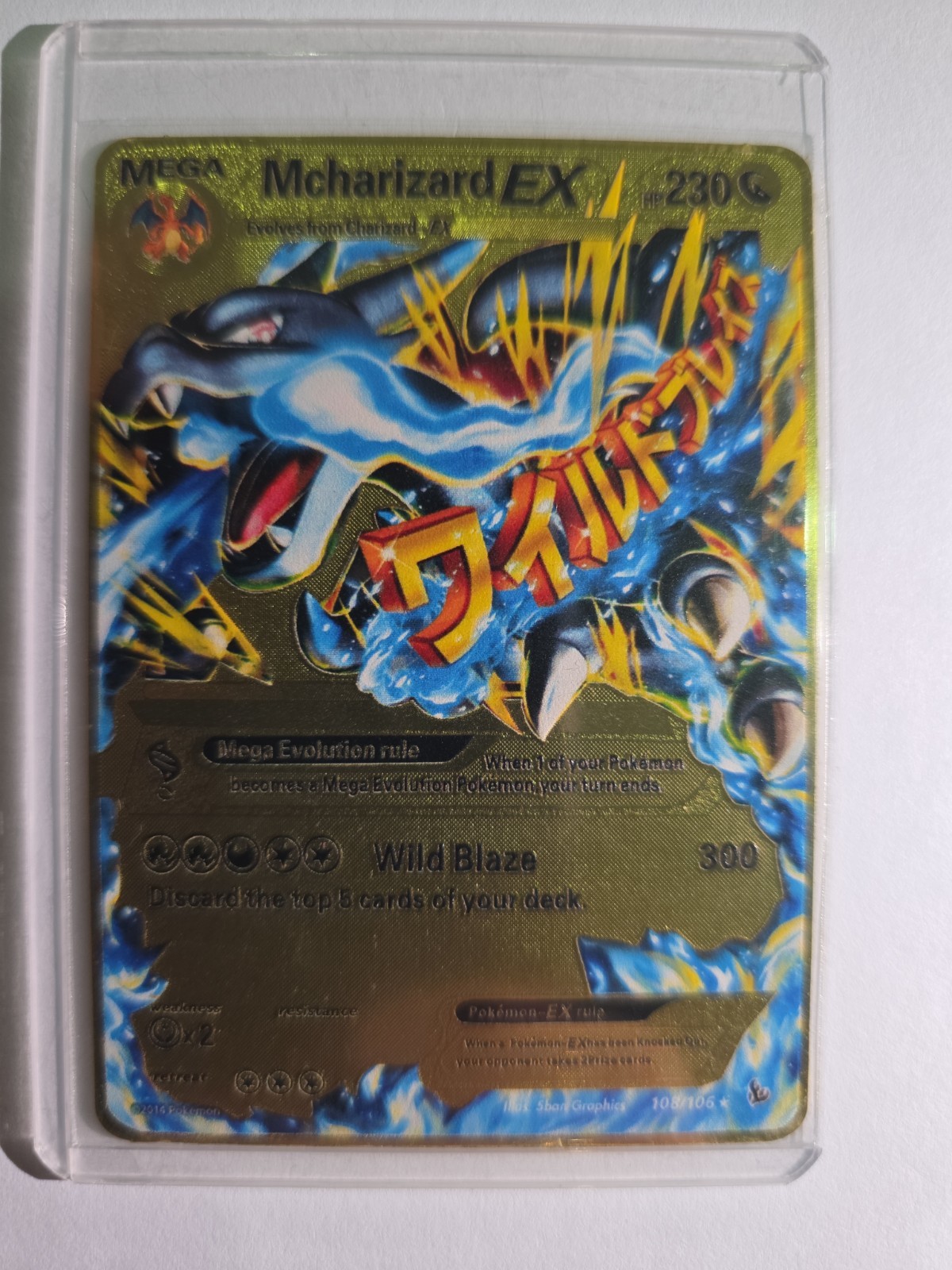 M Charizard EX (X) (Secret) 108/106 Flashfire Holo