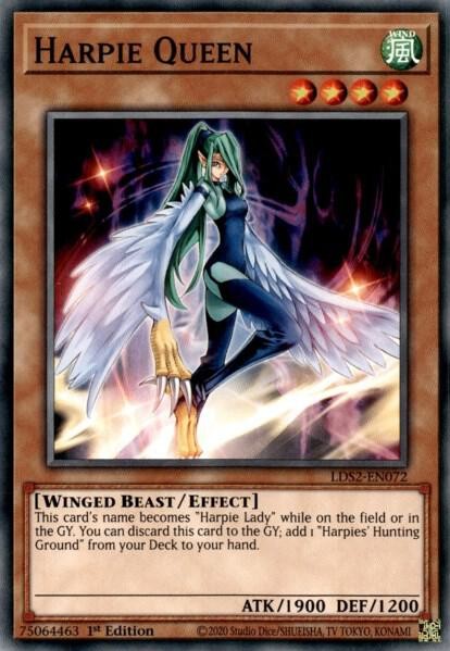 Yugioh Harpie Queen 1st Edition Common LDS2-EN072 NM
