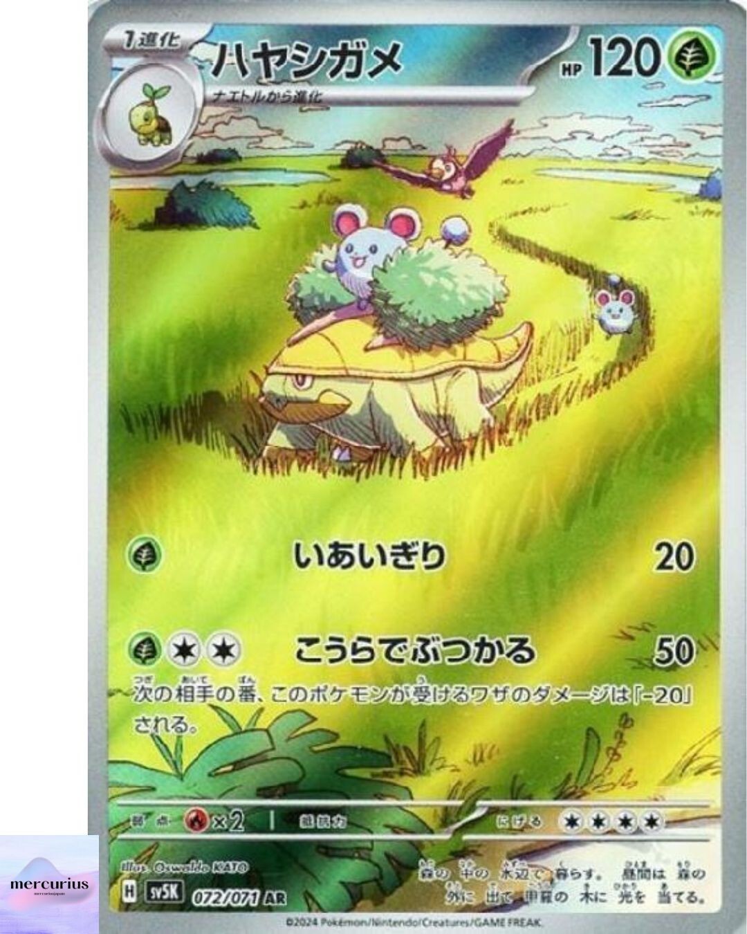 Grotle AR 072/071 Wild Force sv5K Pokemon Card Game Japanese NM