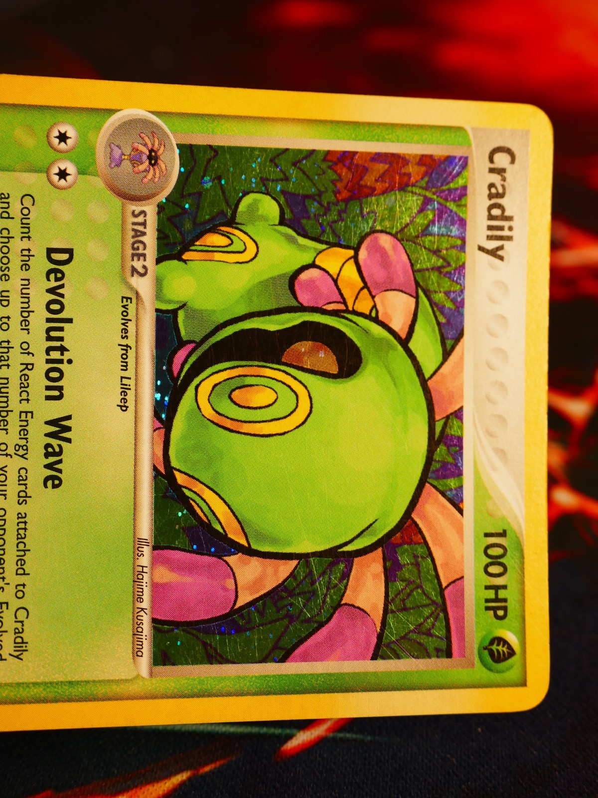MP/HP Pokemon CRADILY Card EX LEGEND MAKER Set #3/92 Holo Foil Rare#2