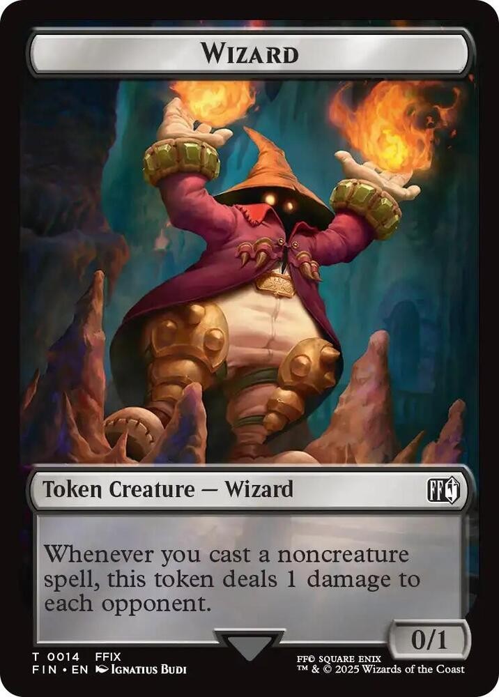 Bird (0016) // Wizard (0014) Double-Sided Token Normal [FIN – 16 // 14] LP Magic
