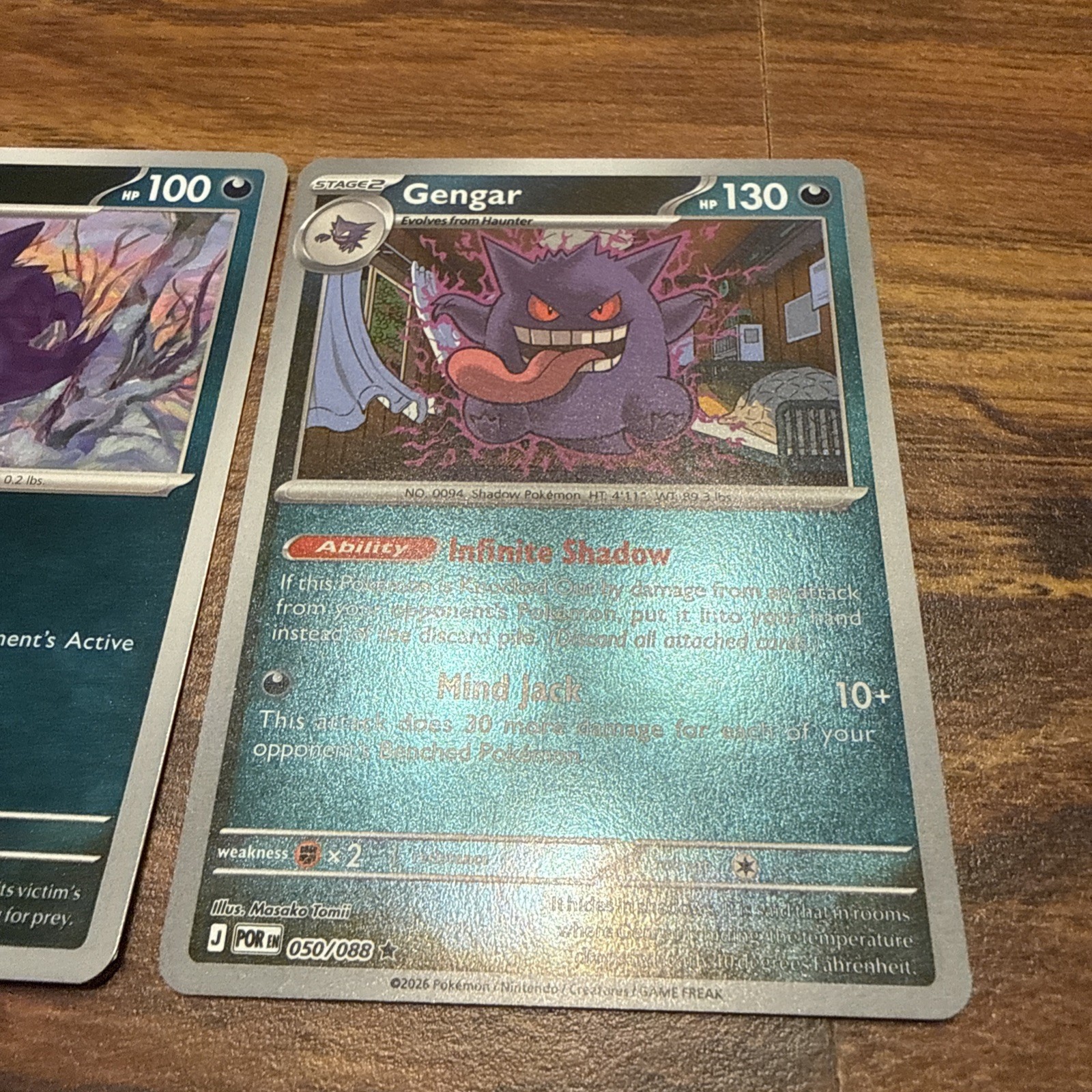 Gengar, Haunter & Gastly ALL REVERSE HOLO Evo Line Perfect Order – NM