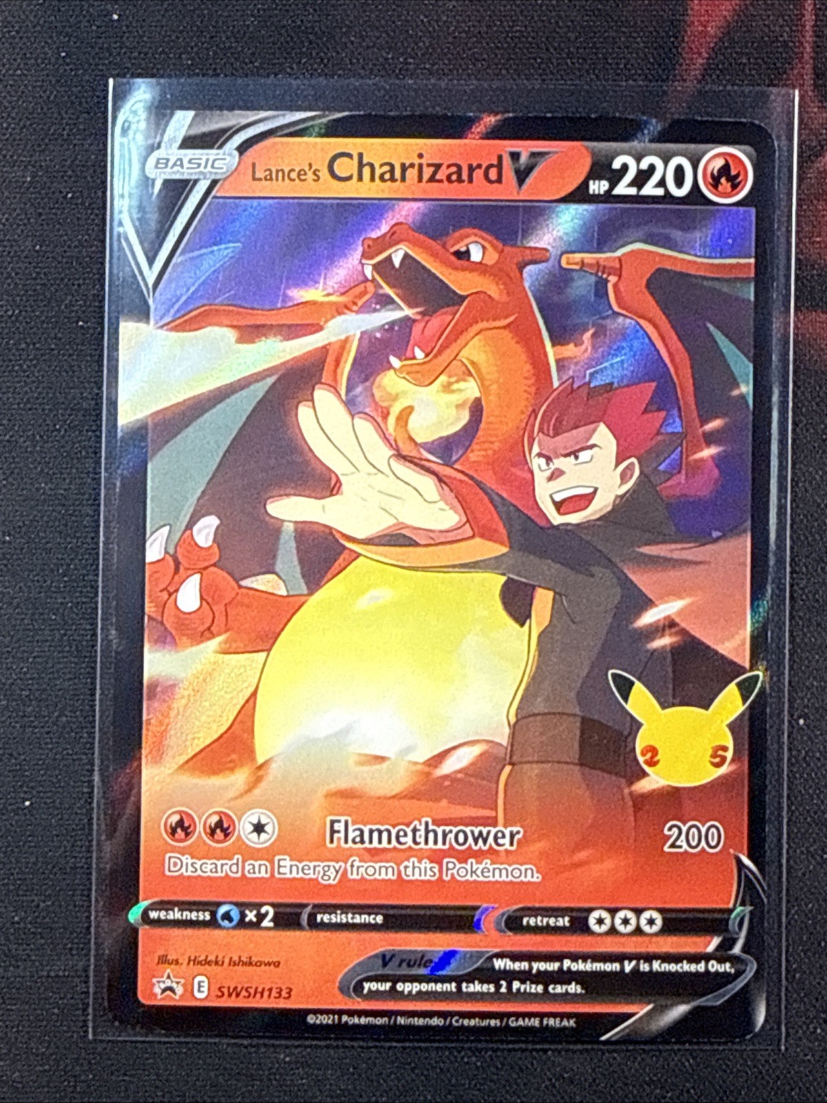 Lance’s Charizard V Black Star Promo SWSH133 Near Mint Or Better