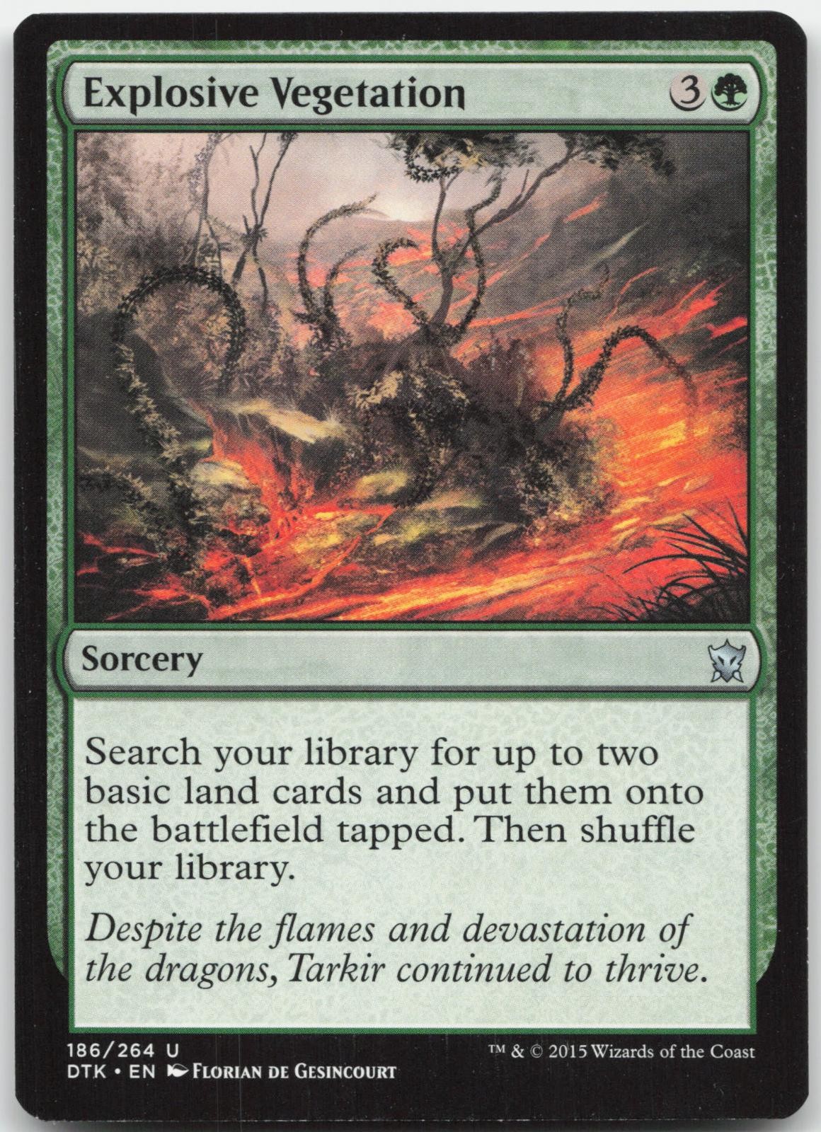 Explosive Vegetation 186 – Dragons of Tarkir – Uncommon – Magic: The Gathering