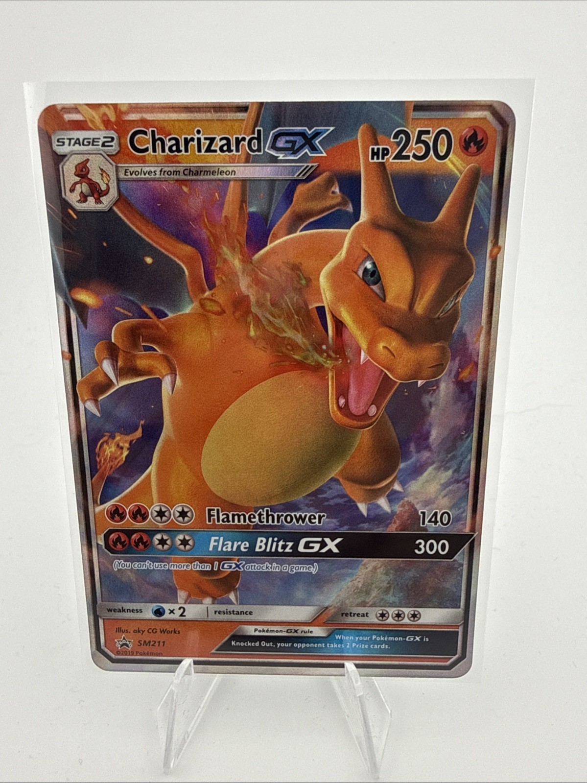 Pokemon TCG Charizard GX Black Star Promo SM211 Sun & Moon Ultra Rare 2019 NM