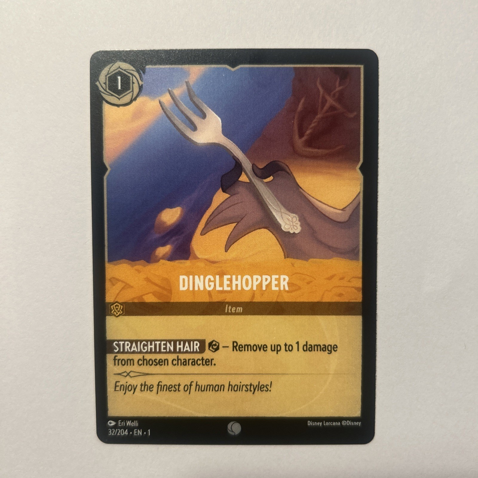 Disney Lorcana Demo Dinglehopper Card – Rare