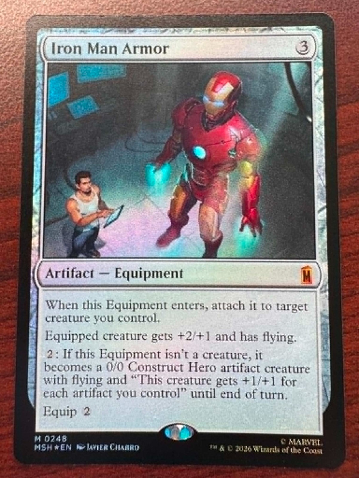 🌈 Iron Man Armor (FOIL) Mythic MTG Marvel Super Heroes – NM