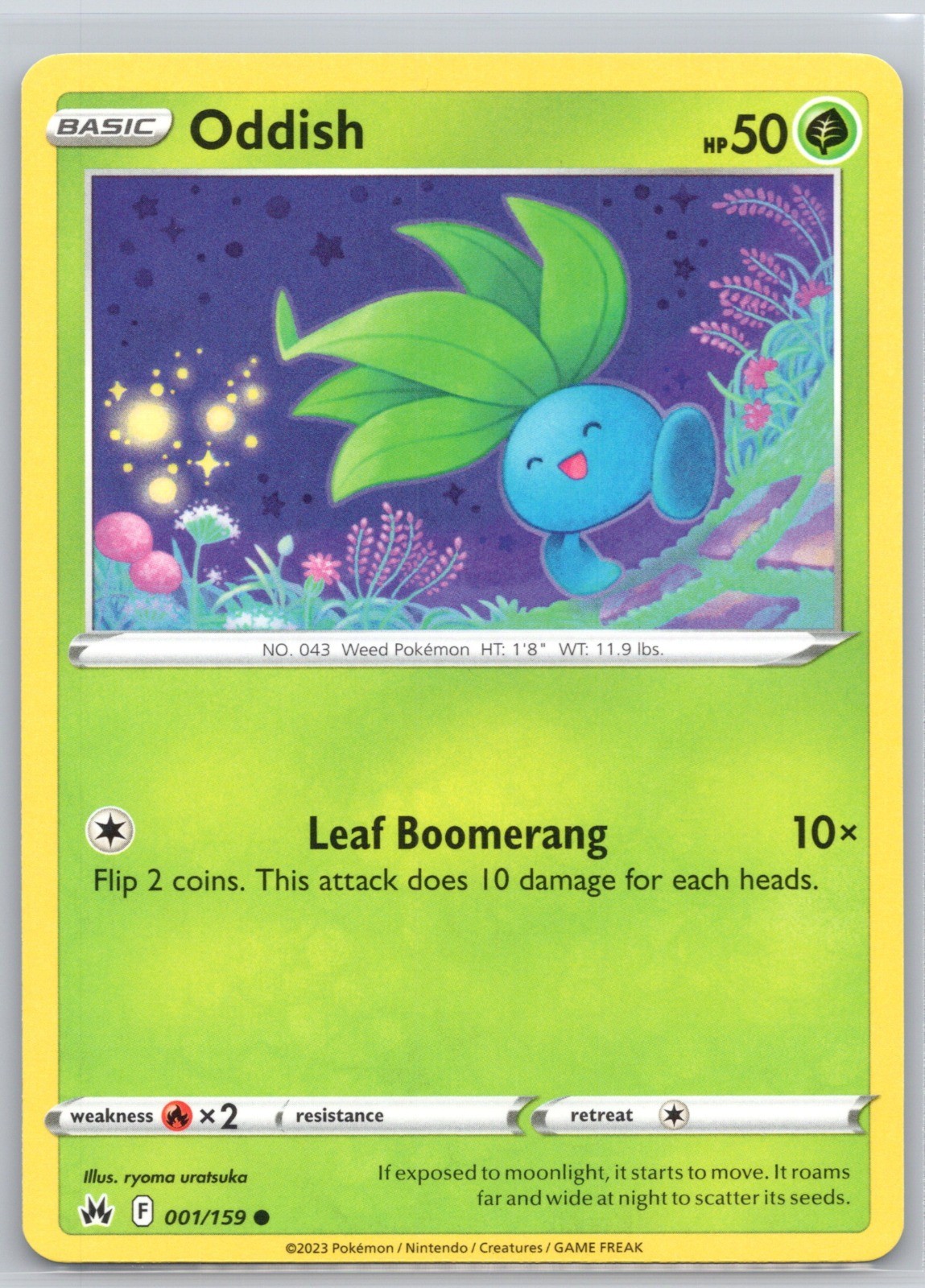 Oddish 2/236 Common SM – Cosmic Eclipse Yumi NM