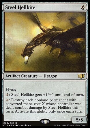 Magic the Gathering MTG Steel Hellkite (273) Commander 2014 LP