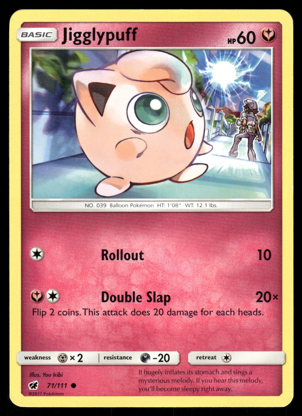 Jigglypuff 71/111 SM – Crimson Invasion Common MP